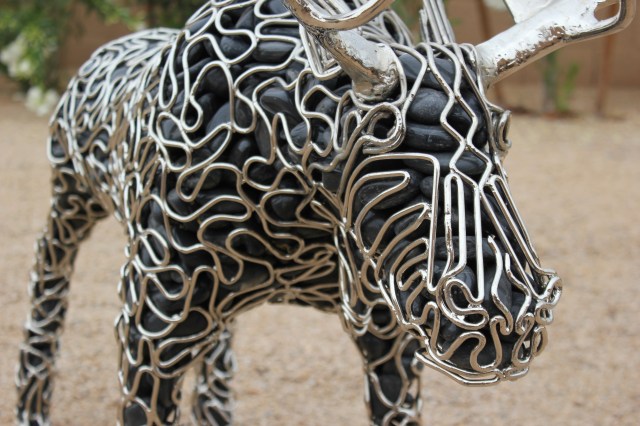 metalwork moose sculpture - mccallister sculpture - scottsdale artist - ryan mccallister